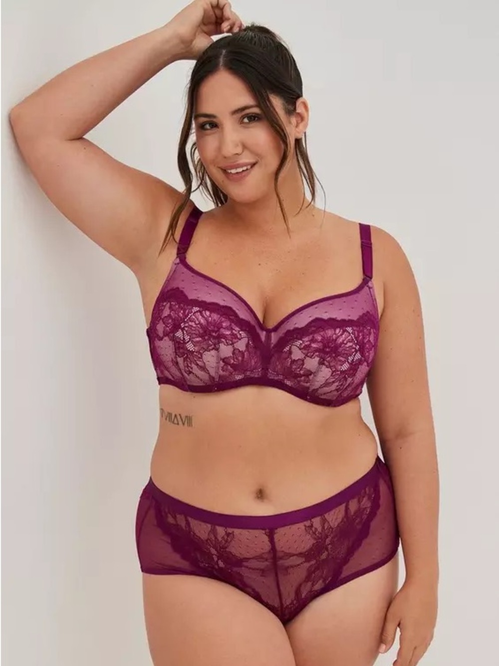 Torrid Curve Full Coverage Balconette Lightly Lined Back Smoothing Bra size 52B